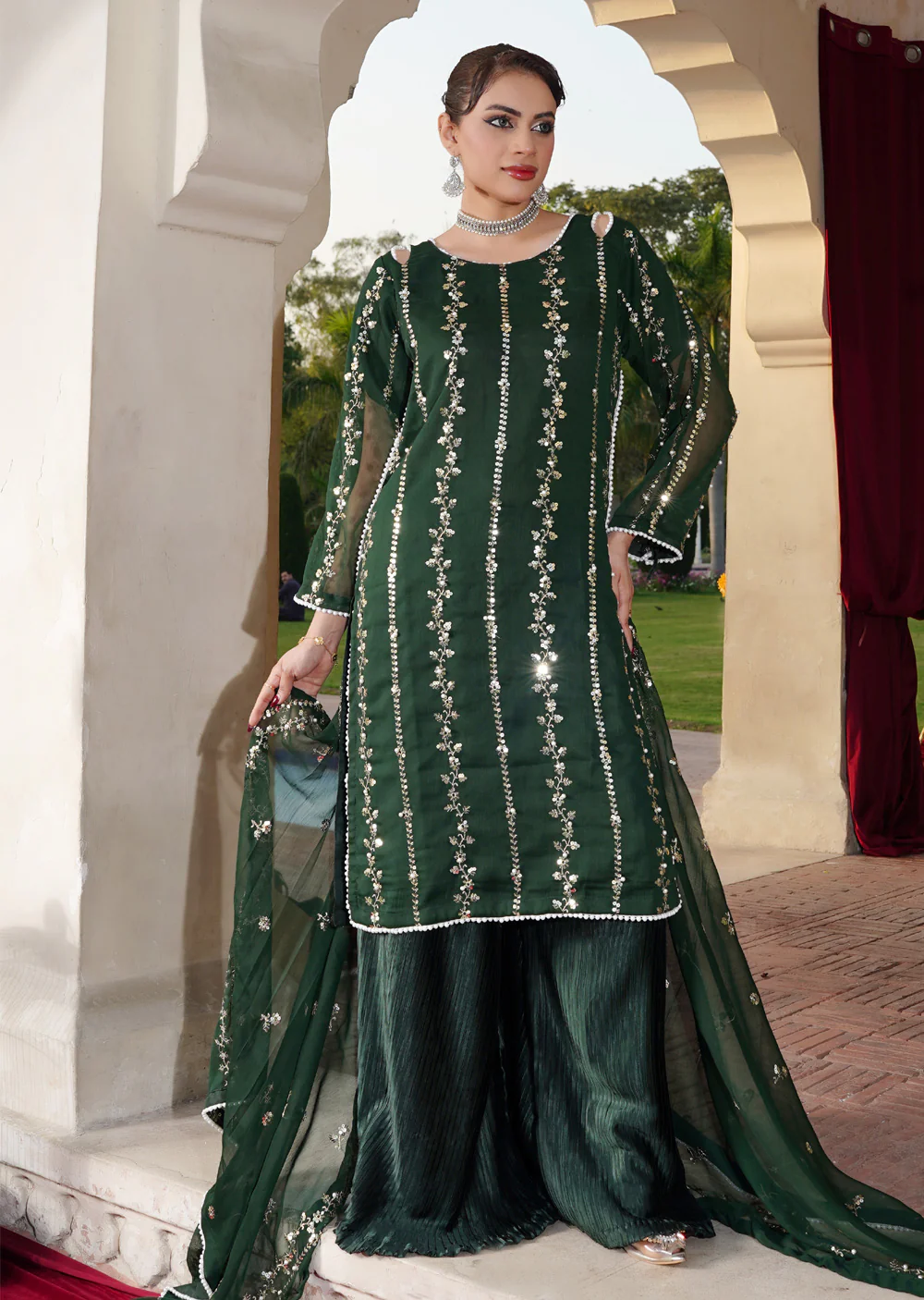 SMR3140 - Readymade - Laraib Chiffon Suit 2025 - Image 2