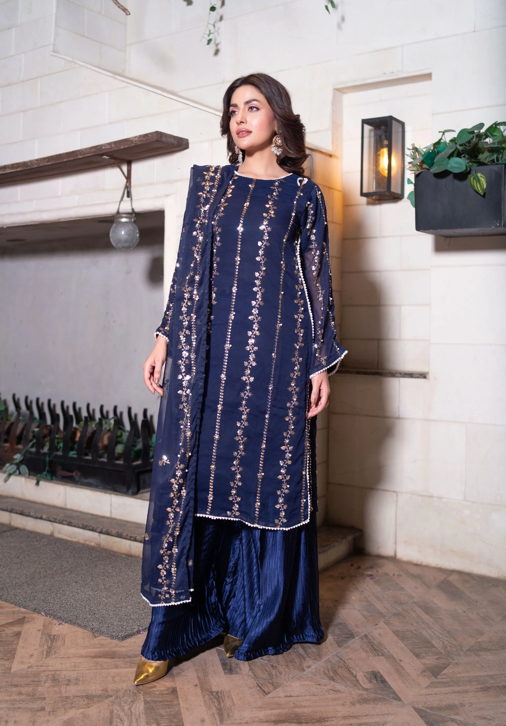 SMR3140 - Readymade - Laraib Chiffon Suit 2025 - Image 38