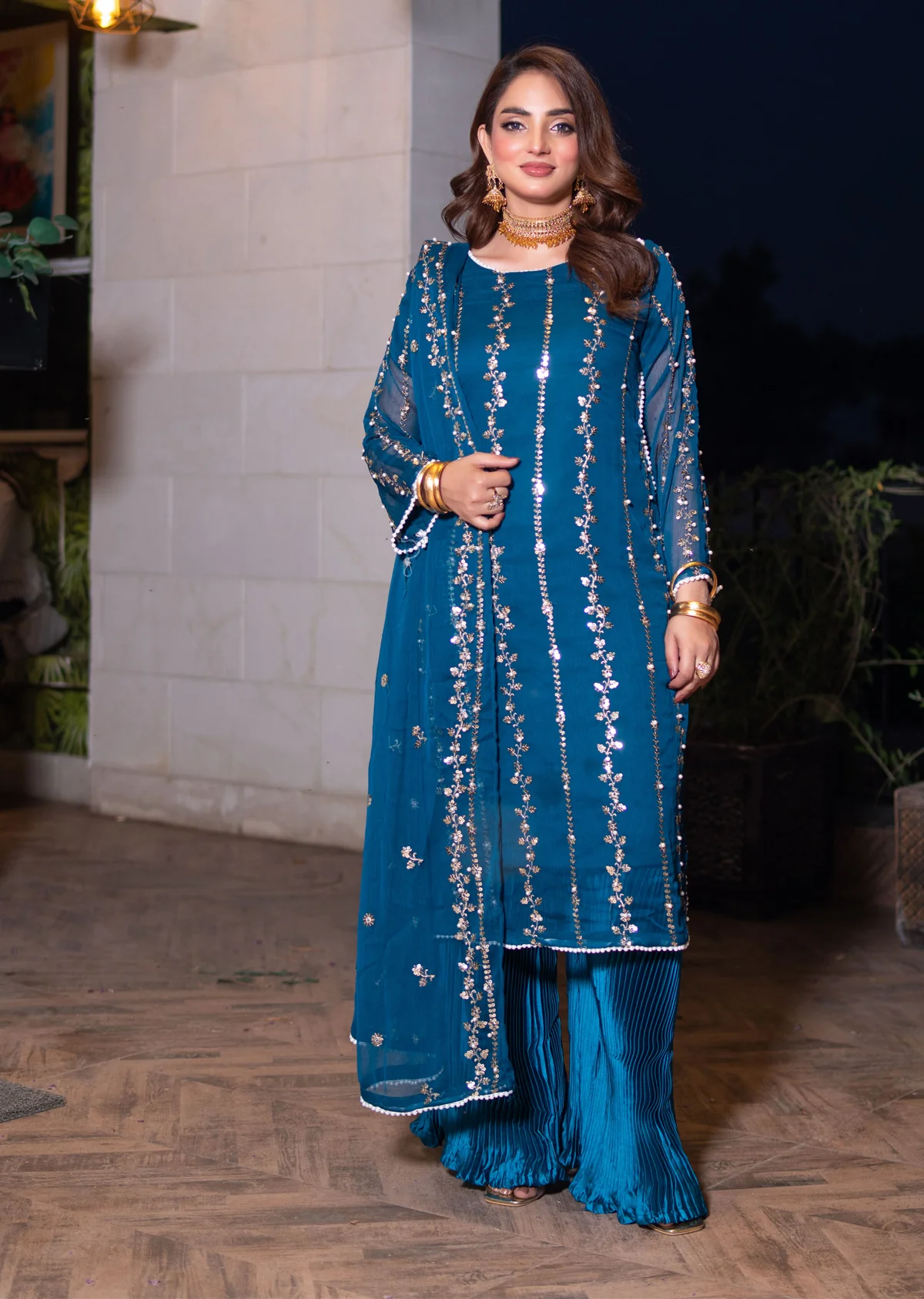 SMR3140 - Readymade - Laraib Chiffon Suit 2025 - Image 5