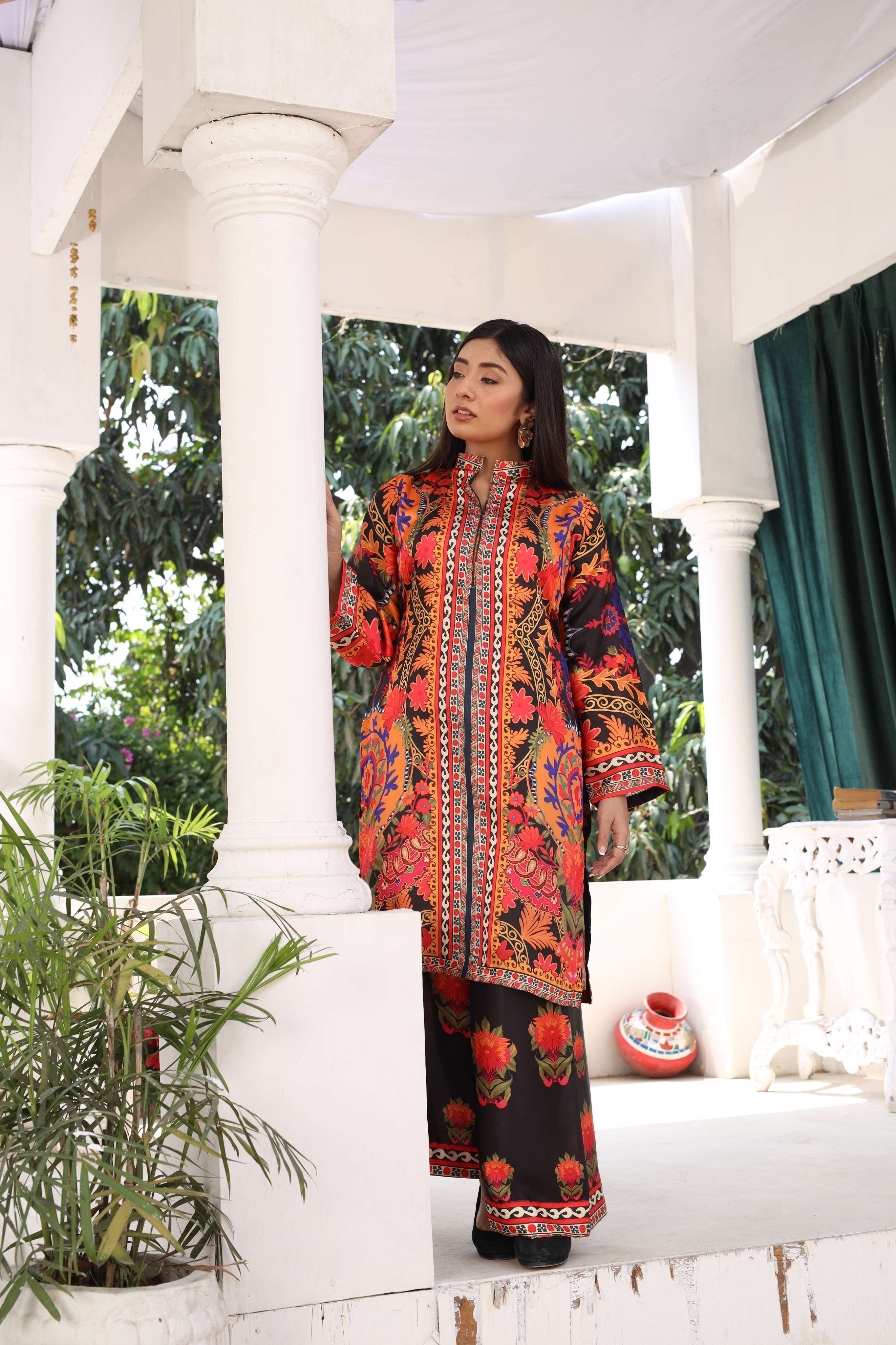 SMRF-05 - Orange - Readymade - Silk Suit 2025 - Image 3