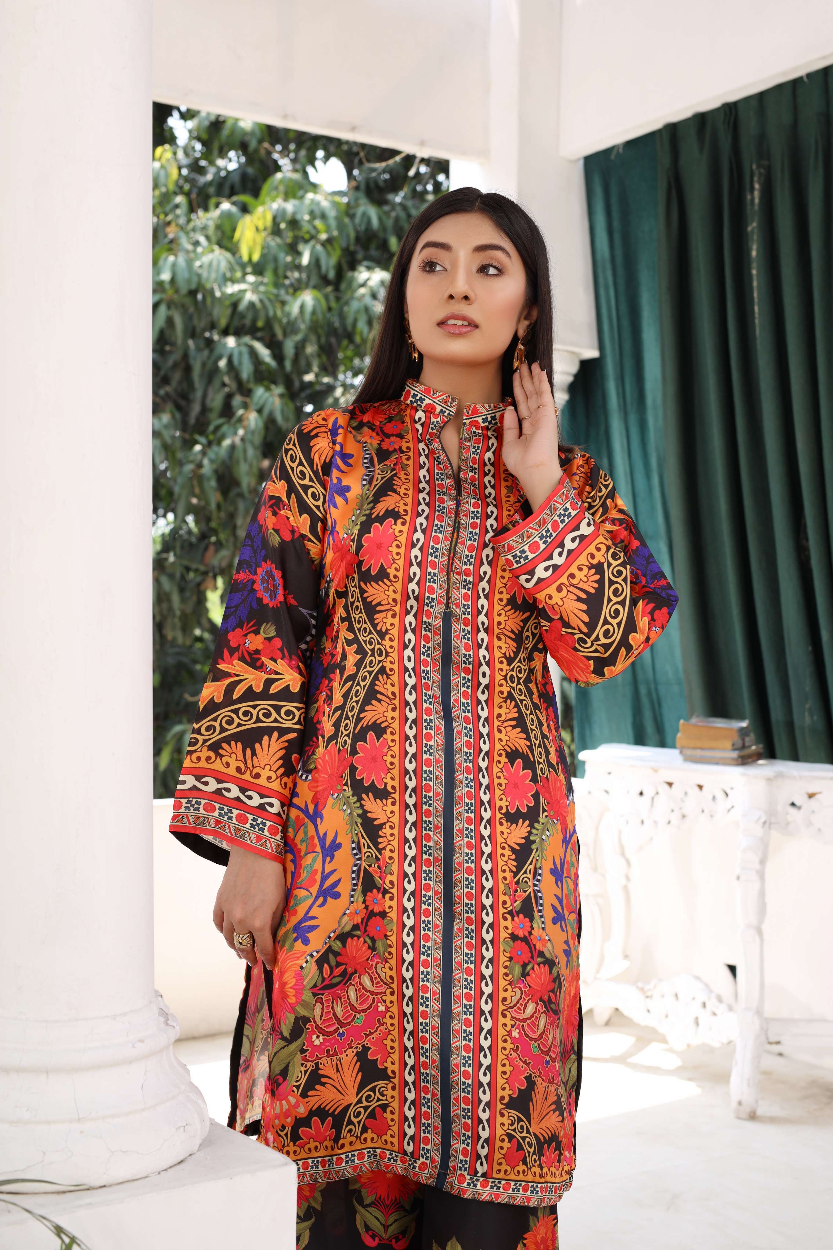 SMRF-05 - Orange - Readymade - Silk Suit 2025 - Image 7