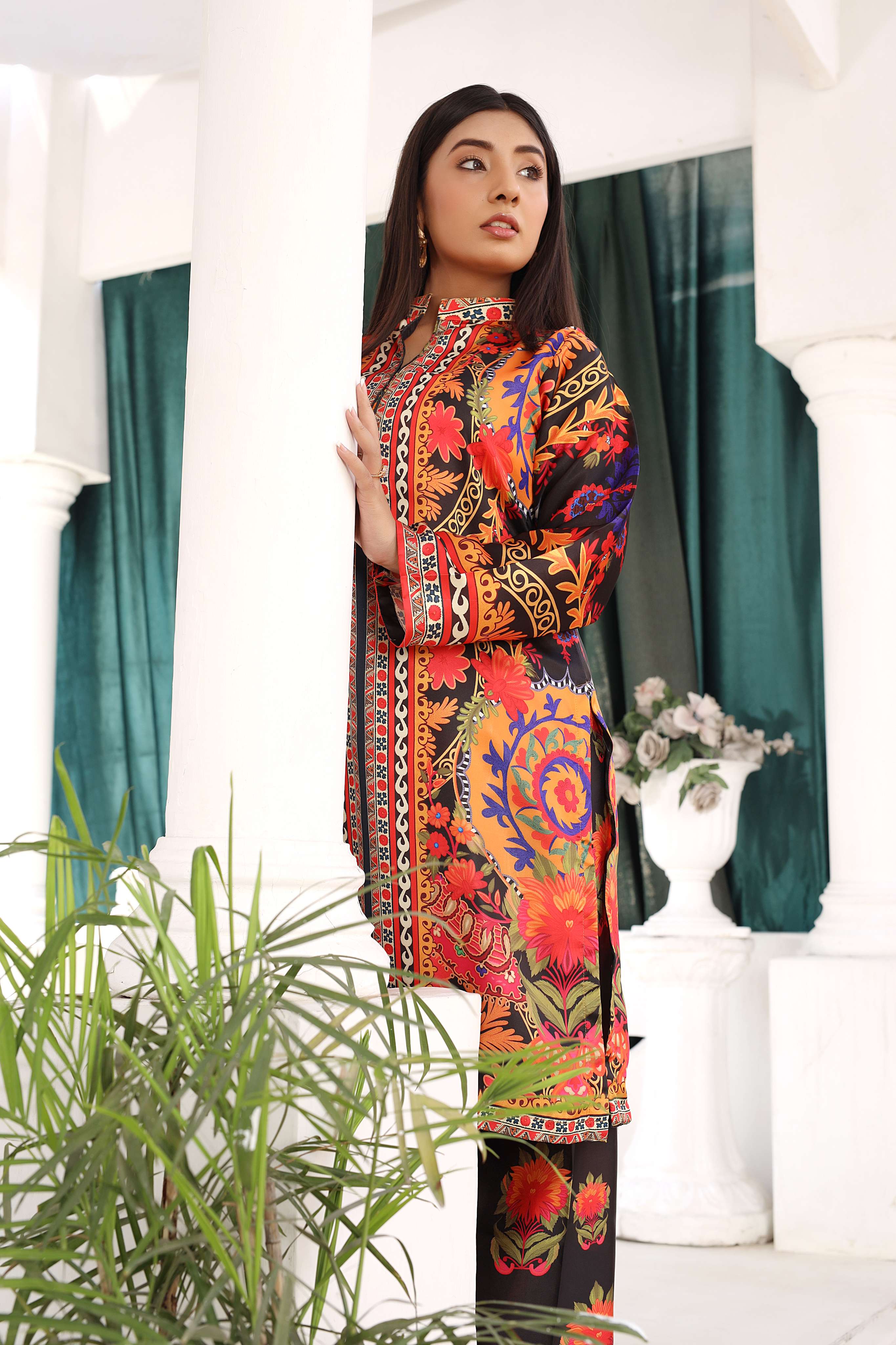 SMRF-05 - Orange - Readymade - Silk Suit 2025 - Image 8