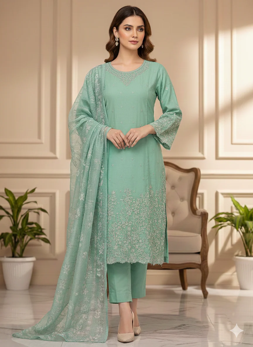 SMRF-25-Readymade luxury LAWNSuit-2026 - Image 8