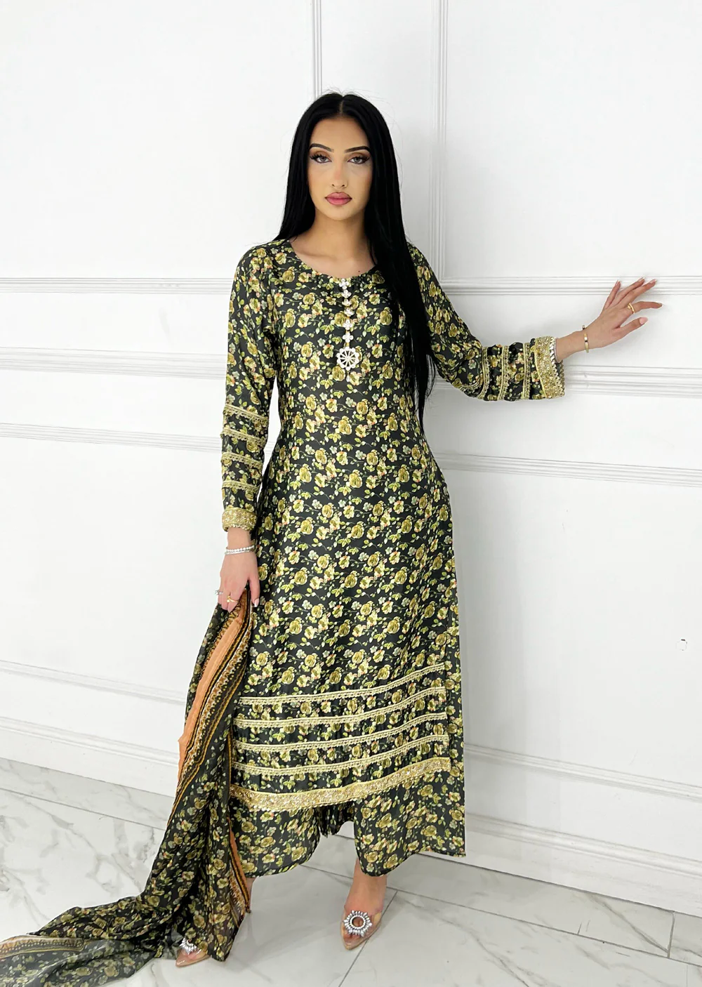 SMRPT-02 - Green - Winter Silk Suit 2025 - Image 3