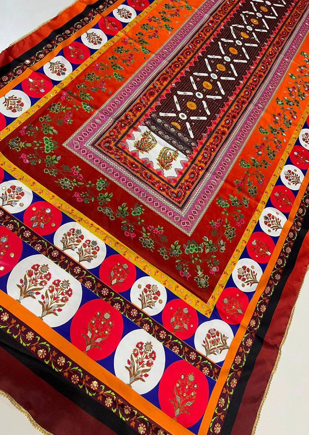 SMSH1002 Meerkali Silk Duppatta - Image 2
