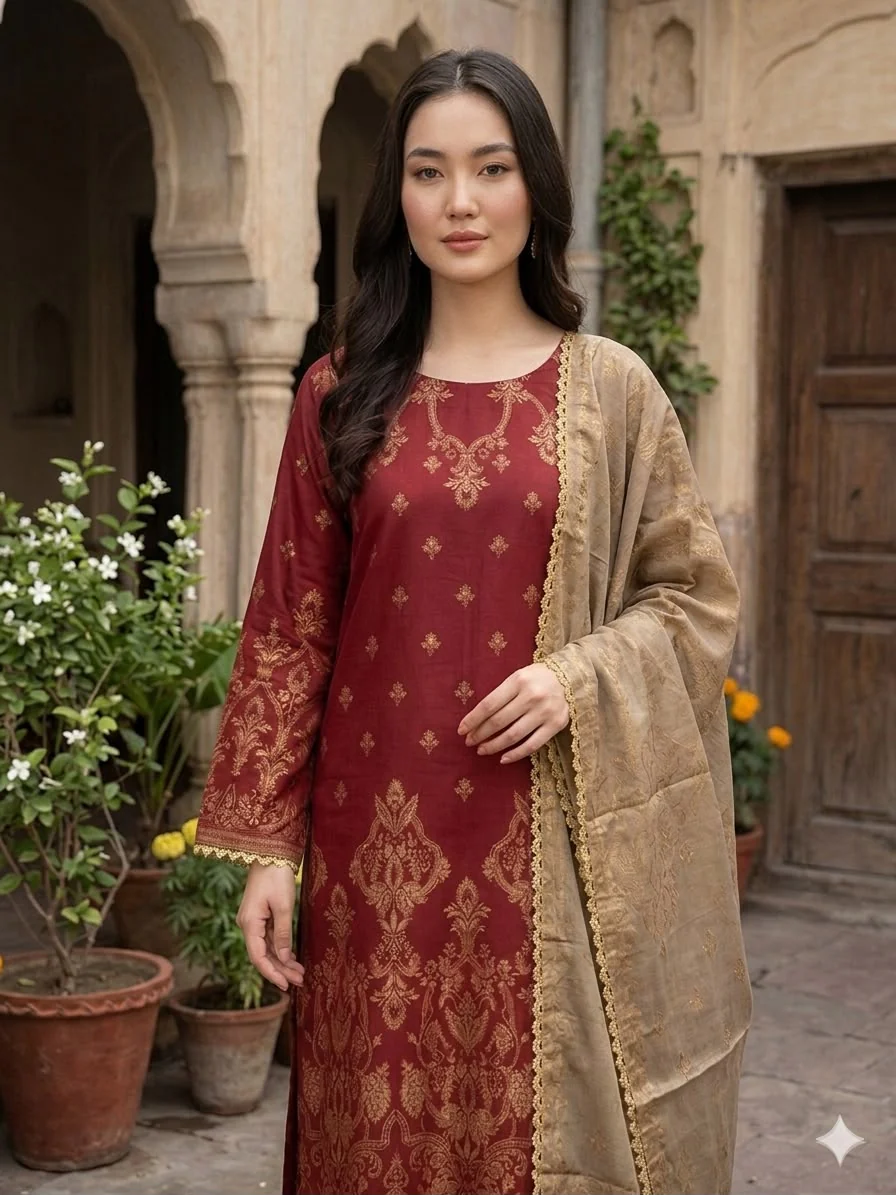 SN57- Readymade - 3 Piece Silk Outfit - Image 3