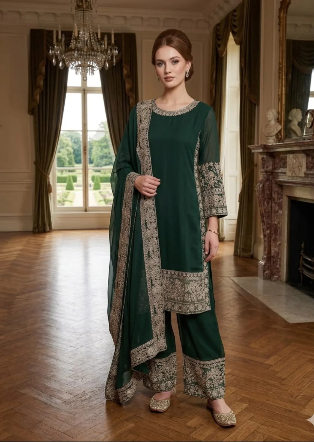 SN61 - Readymade - 3 Piece Chiffon  Outfit