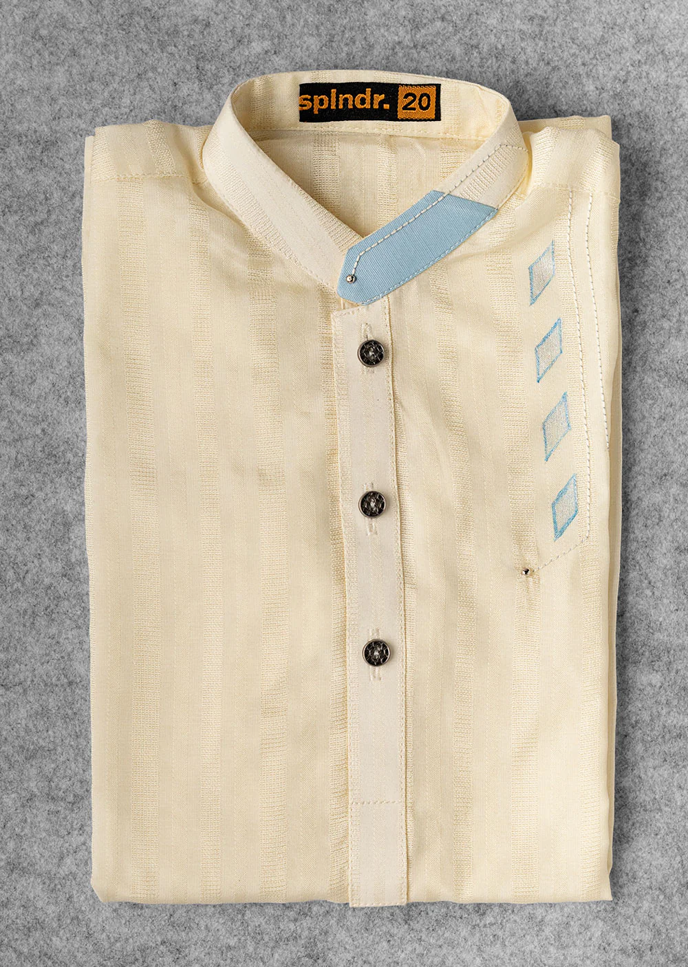 SPL1002 Readymade Cream Boys Kurta Pajama - Image 2