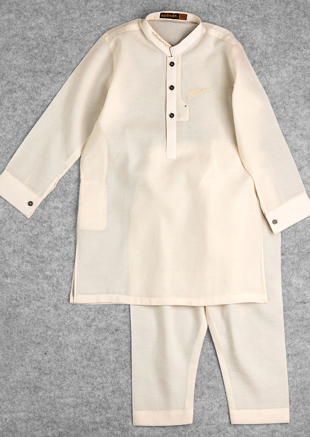 SPL1010 Readymade Off White Boys Kurta Pajama