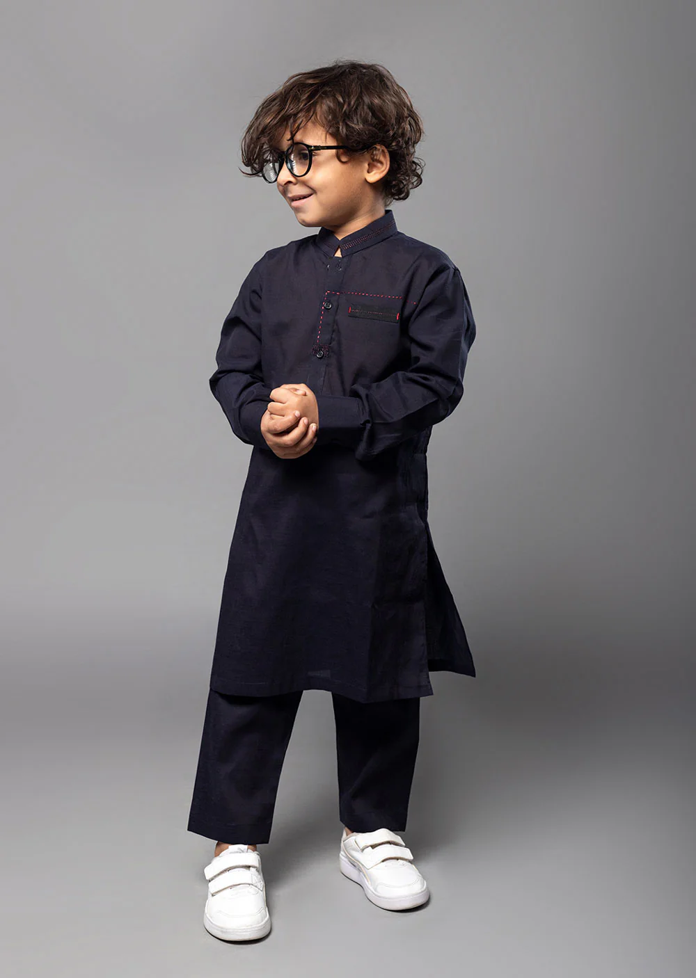 SPL2014 Readymade Blue Kurta Pajama - Image 3