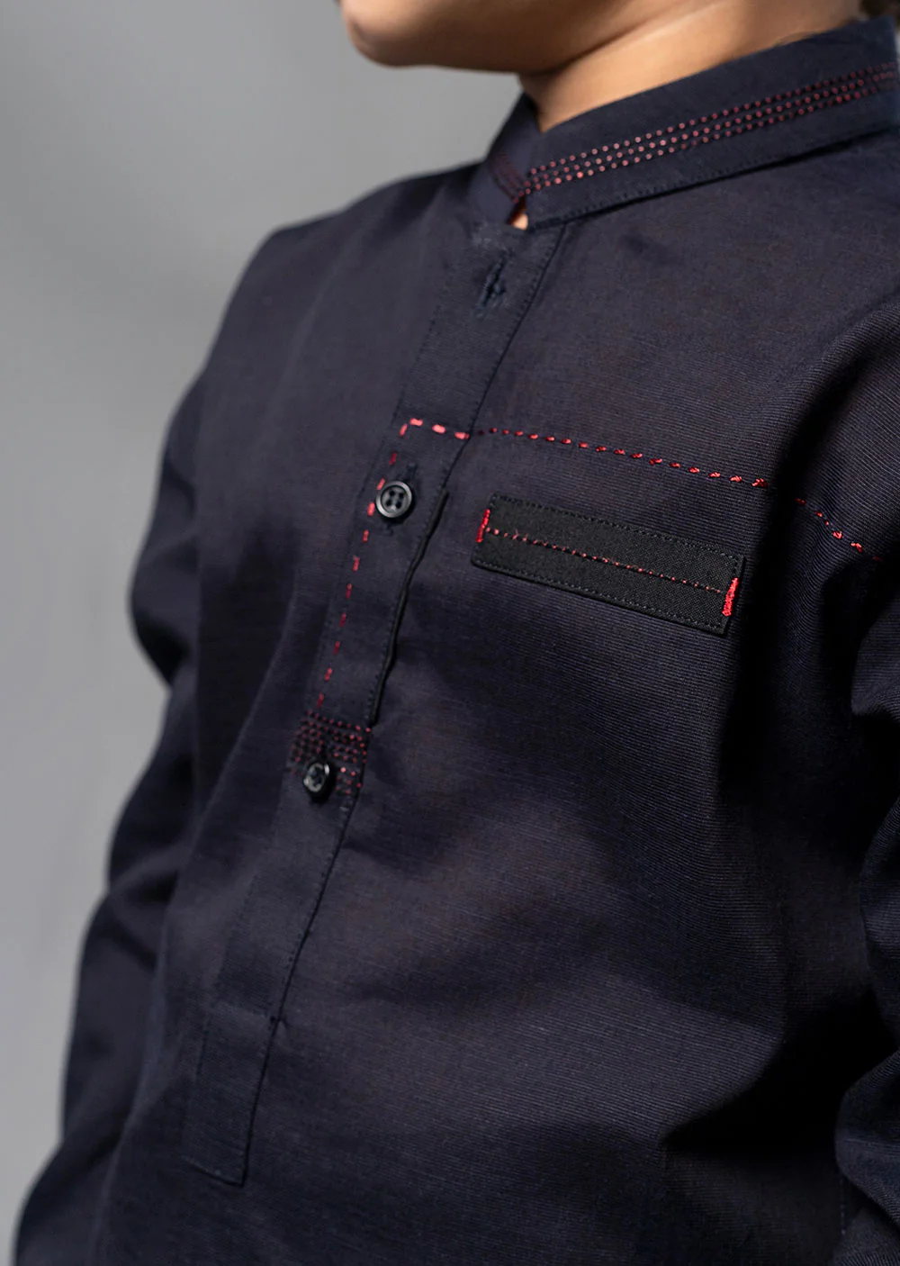 SPL2014 Readymade Blue Kurta Pajama - Image 4