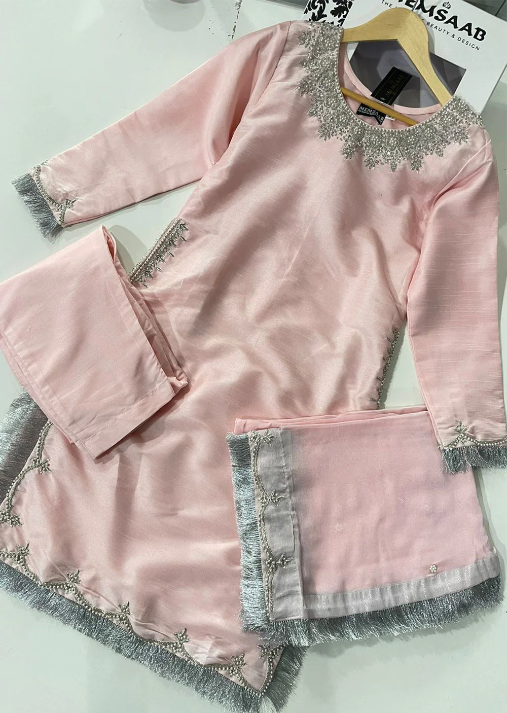 SRB110 - SADA BAHAR - Pink Sehrish.B Designer Outfit - Image 4