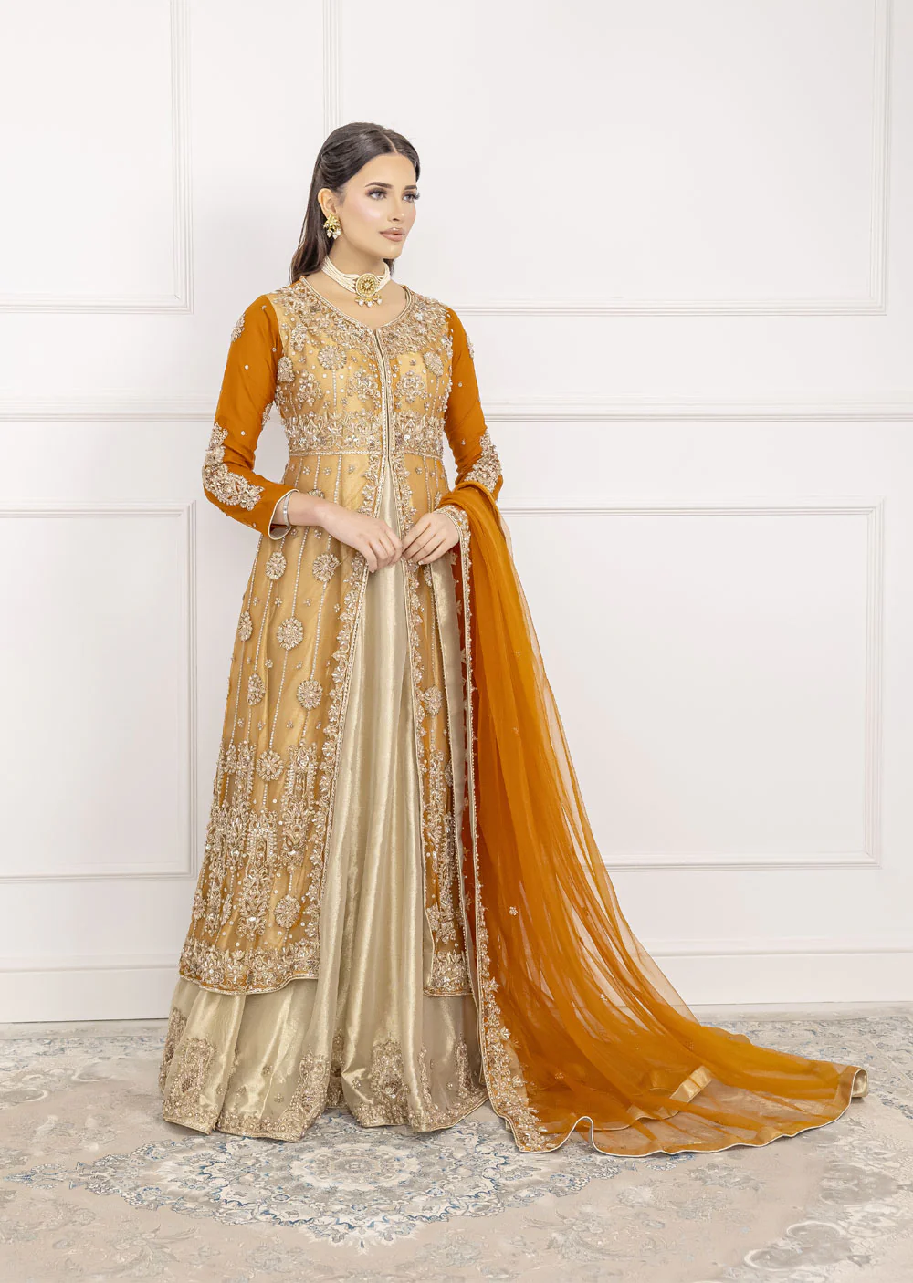 SRB1202 - Saima - Rust Sehrish.B Designer - Image 3