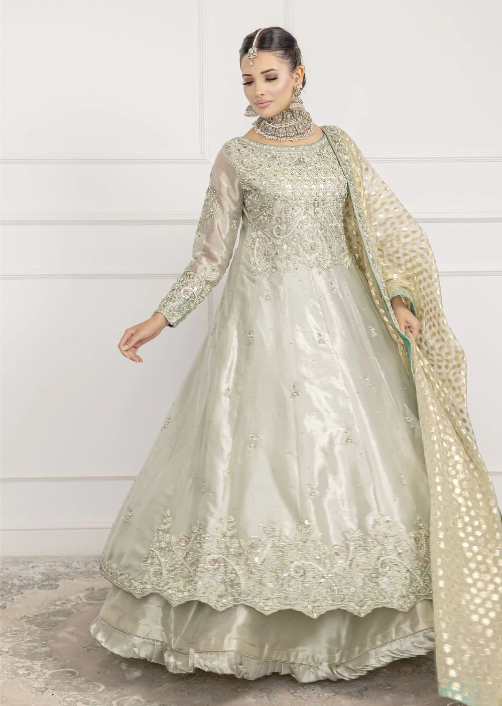 SRB1207 - Qudsia - Mint Sehrish.B Designer - Image 4