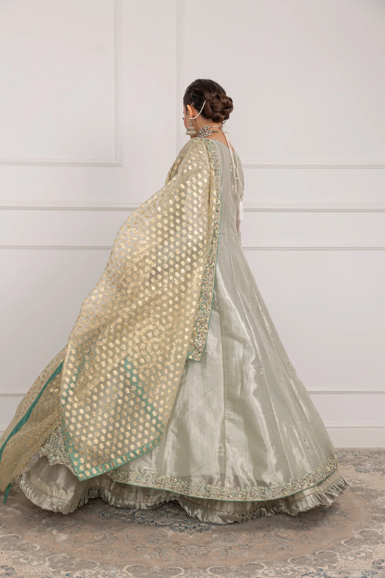SRB1207 - Qudsia - Mint Sehrish.B Designer - Image 5