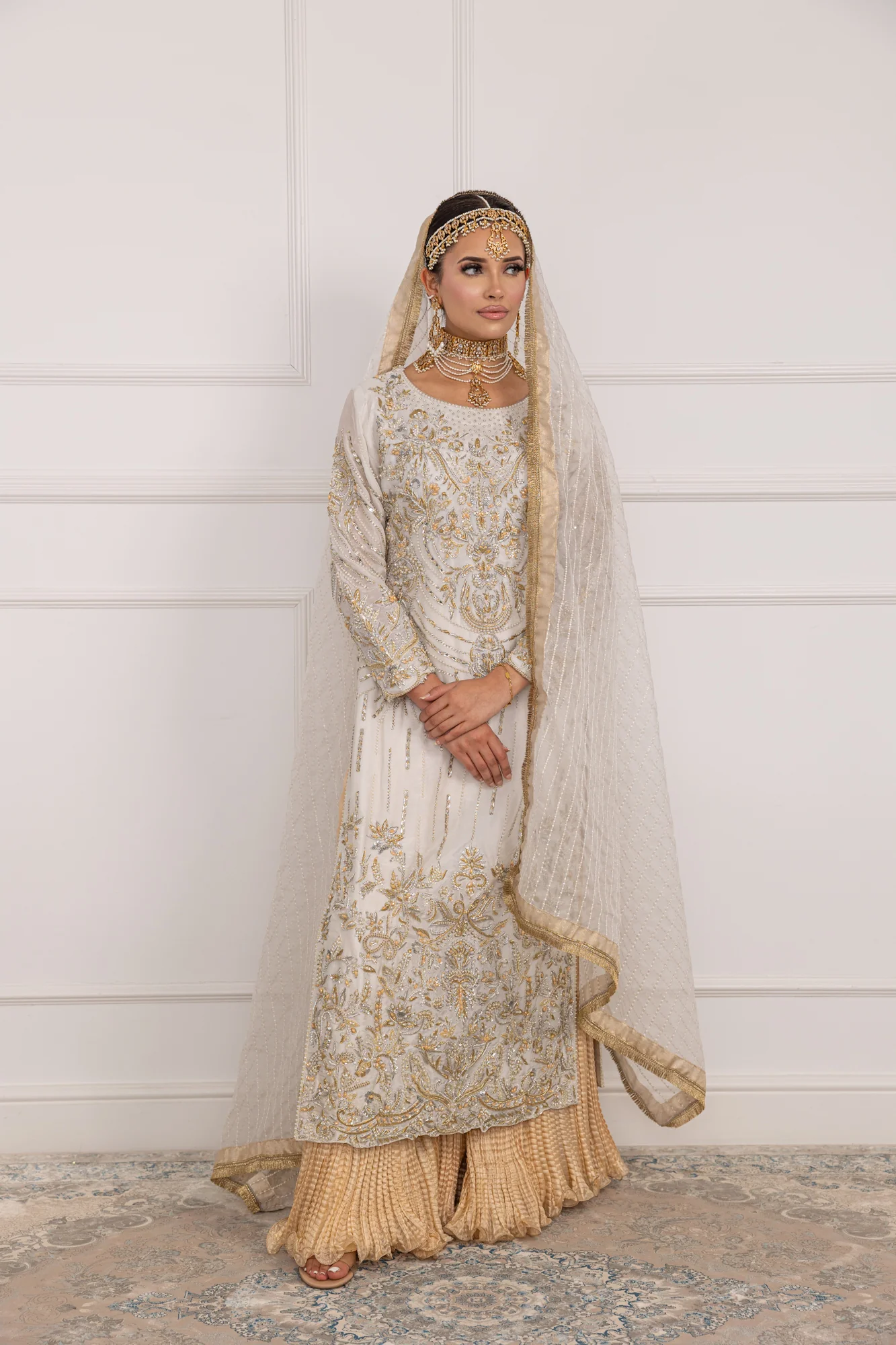 SRB1210 - Huma - White Sehrish.B Designer - Image 10