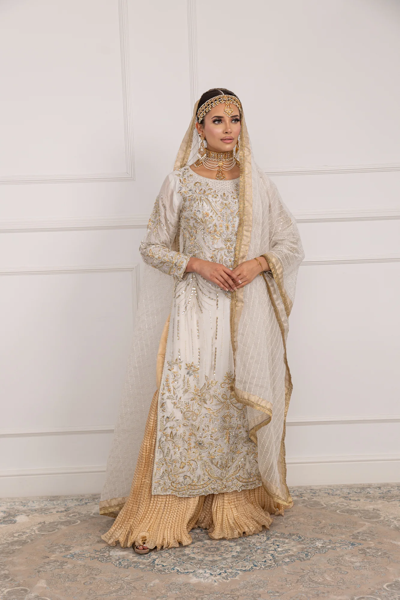 SRB1210 - Huma - White Sehrish.B Designer - Image 9