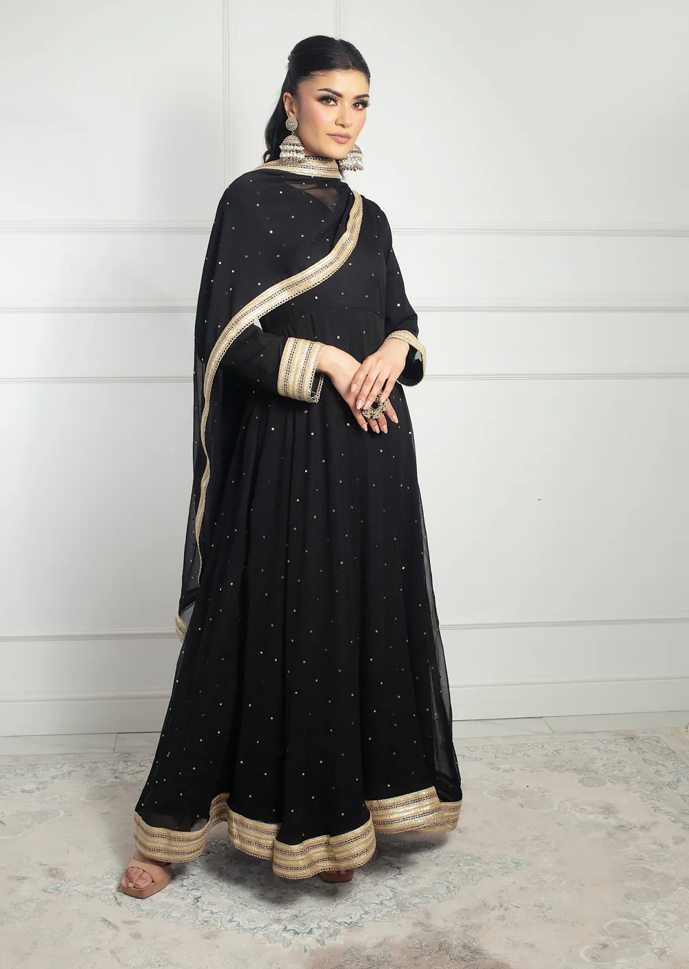 SRB1301 - Nayaab - Black - Sehrish.B Designer