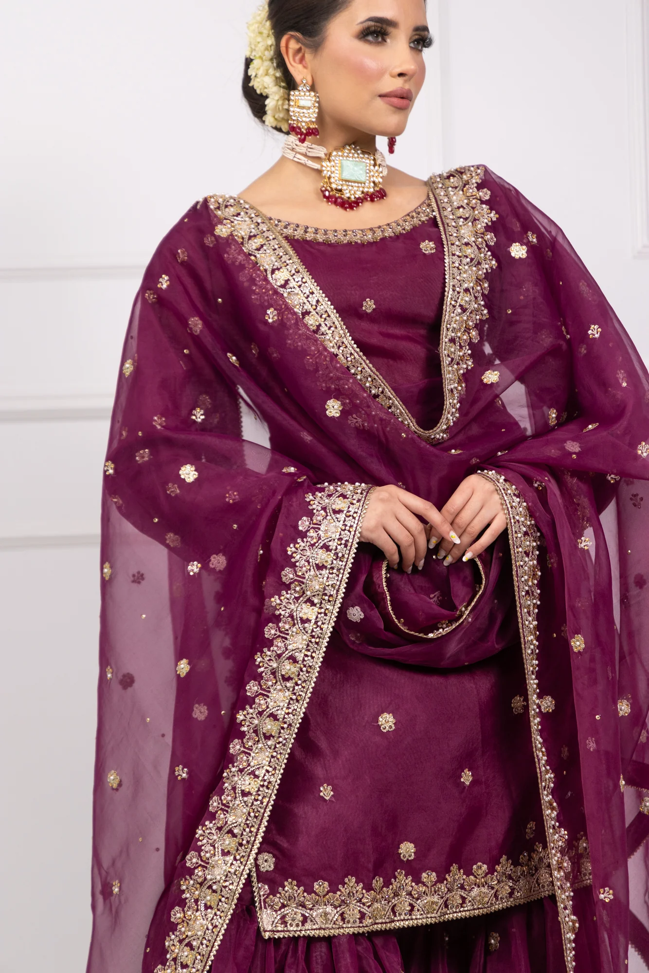 SRB1305 - Bano - Purple - Sehrish.B Designer - Image 6