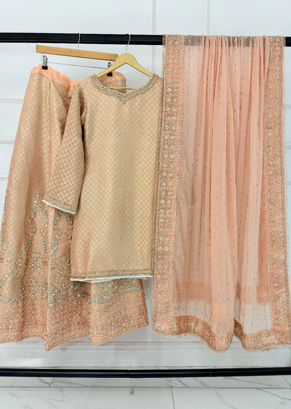 SRB1321 - Peach - Sehrish.B Designer - Image 3