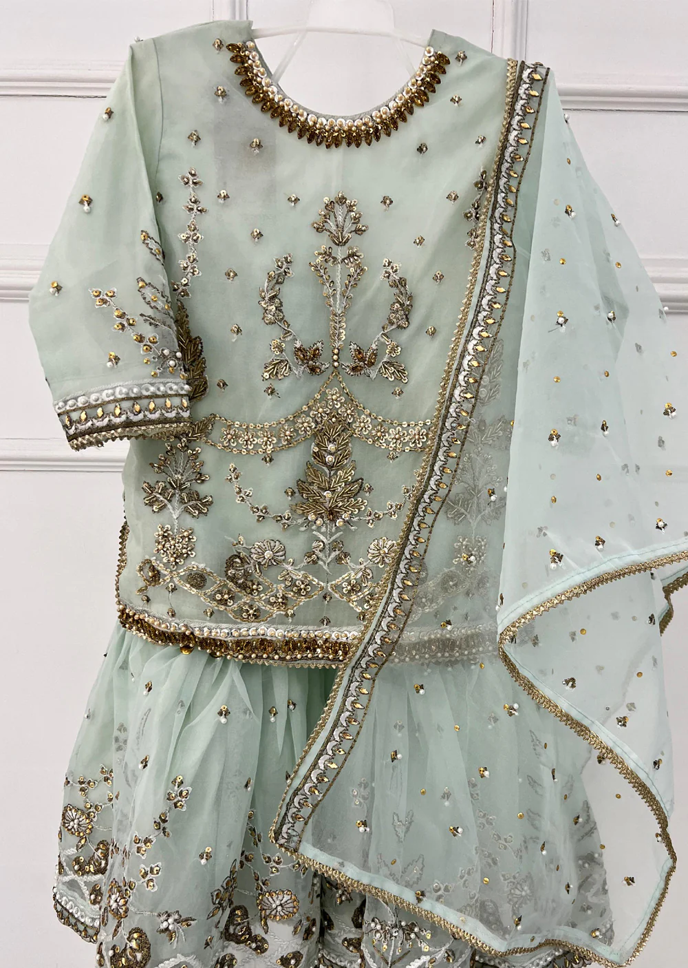 SRB1311 Lara - Mint Kids Outfit by Sehrish B