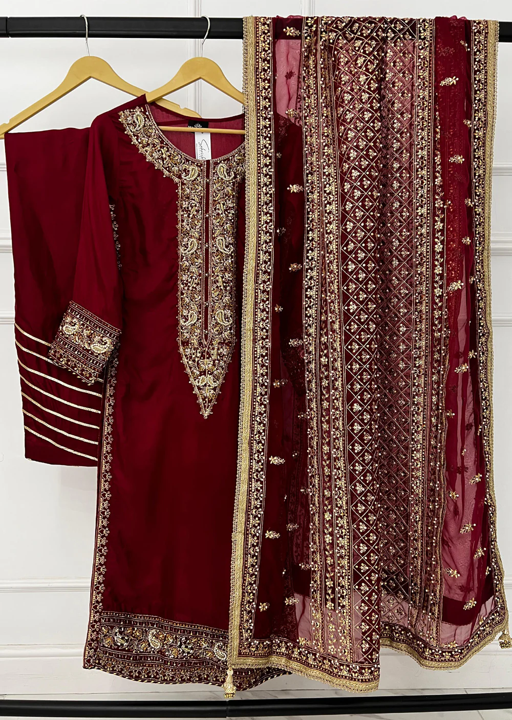 SRB1312 - Mahi - Red - Sehrish.B Designer - Image 4