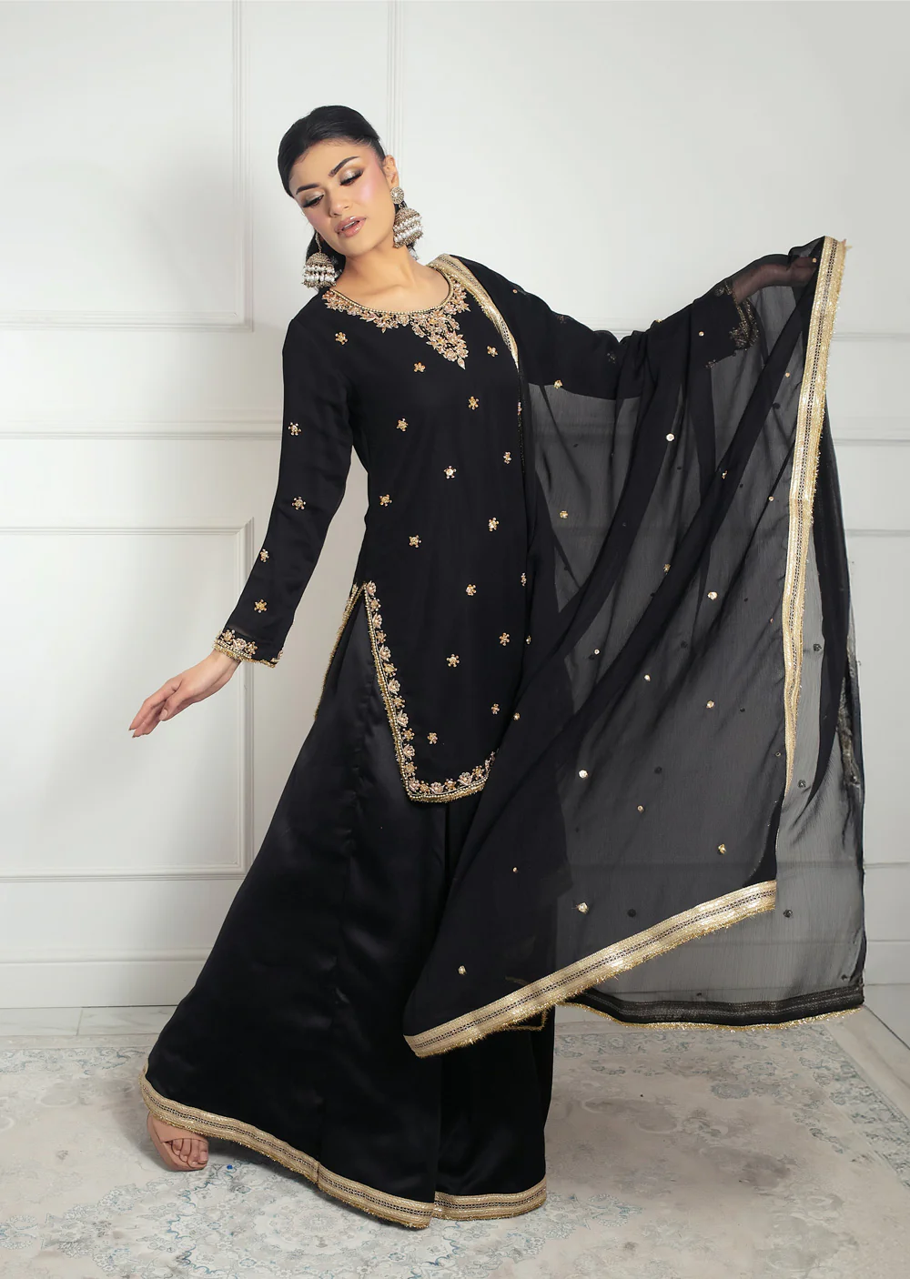 SRB1316 - Hamsha - black- Sehrish.B Designer - Image 2