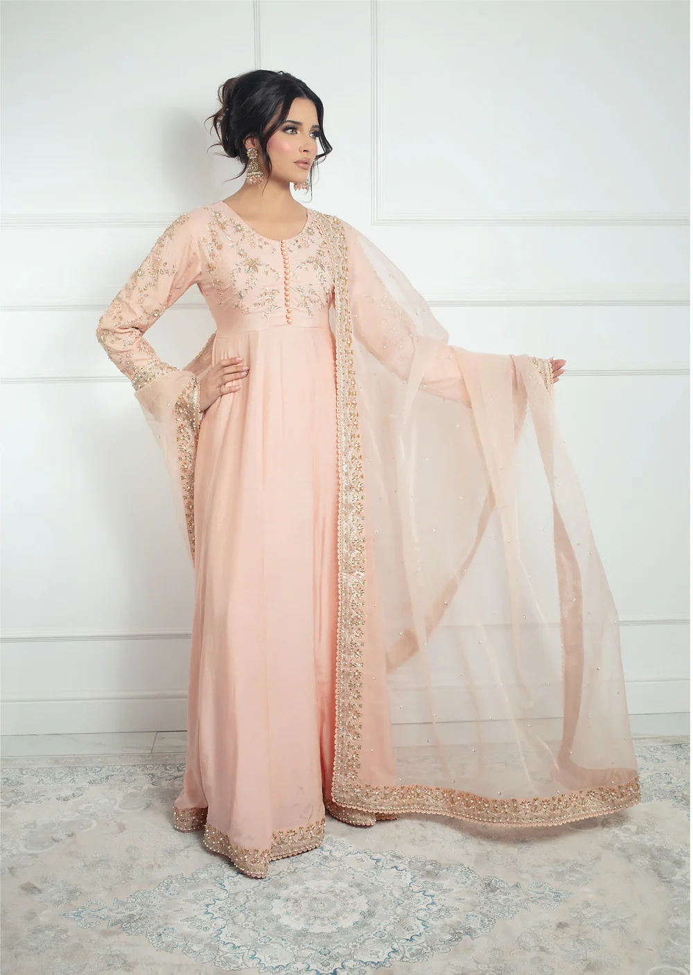 SRB1318 - Pink - Readymade - Sehrish.B Designer - Image 2