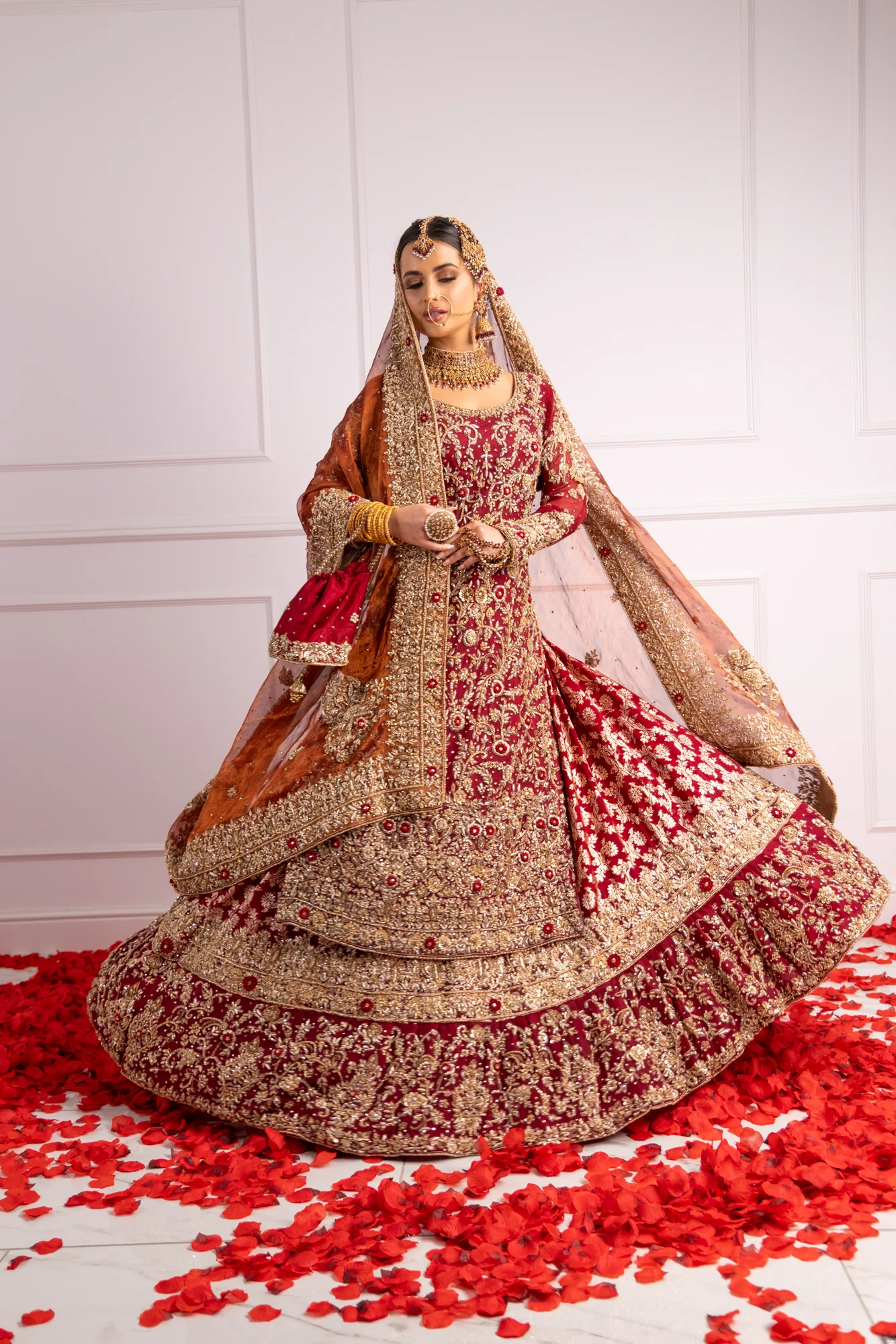 SRB2423 Raameen - Bridal Lengha - Image 7