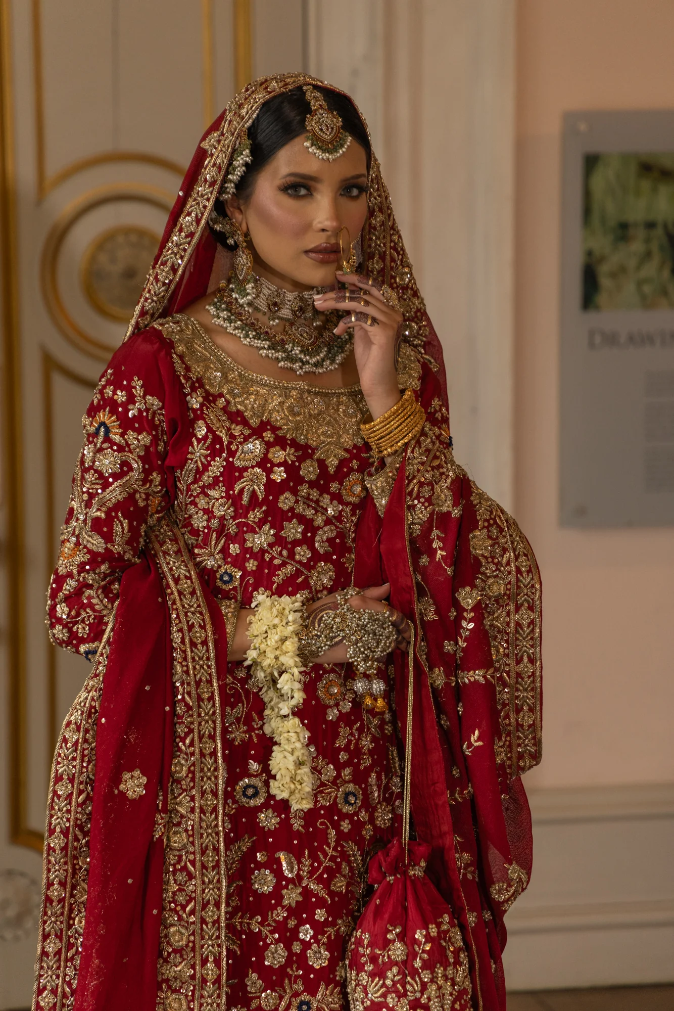 SRB2505 - Hina Bridal Farshi Lengha - Image 2