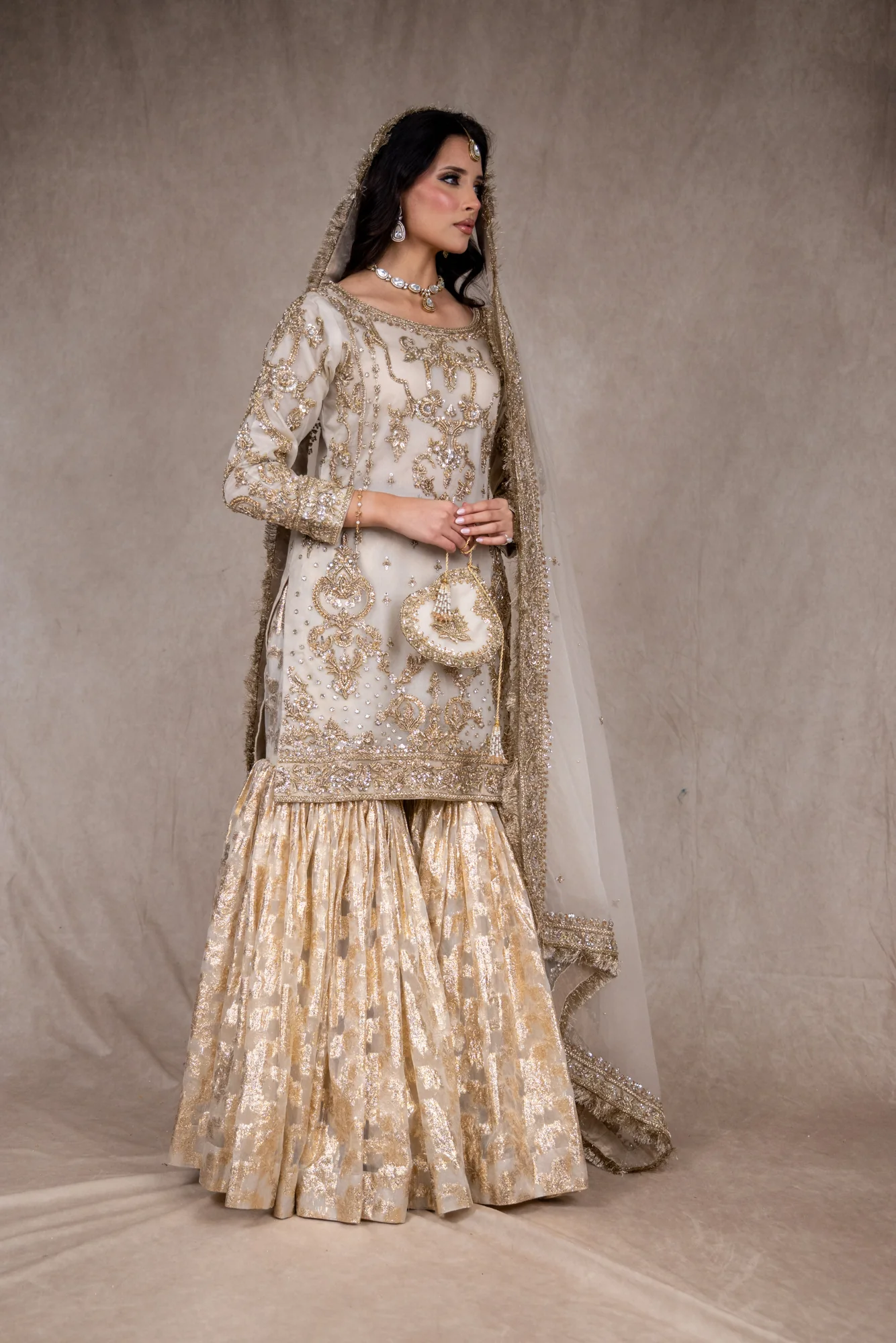 SRB2625 - Ivory -  Sehrish B Formals - Image 6