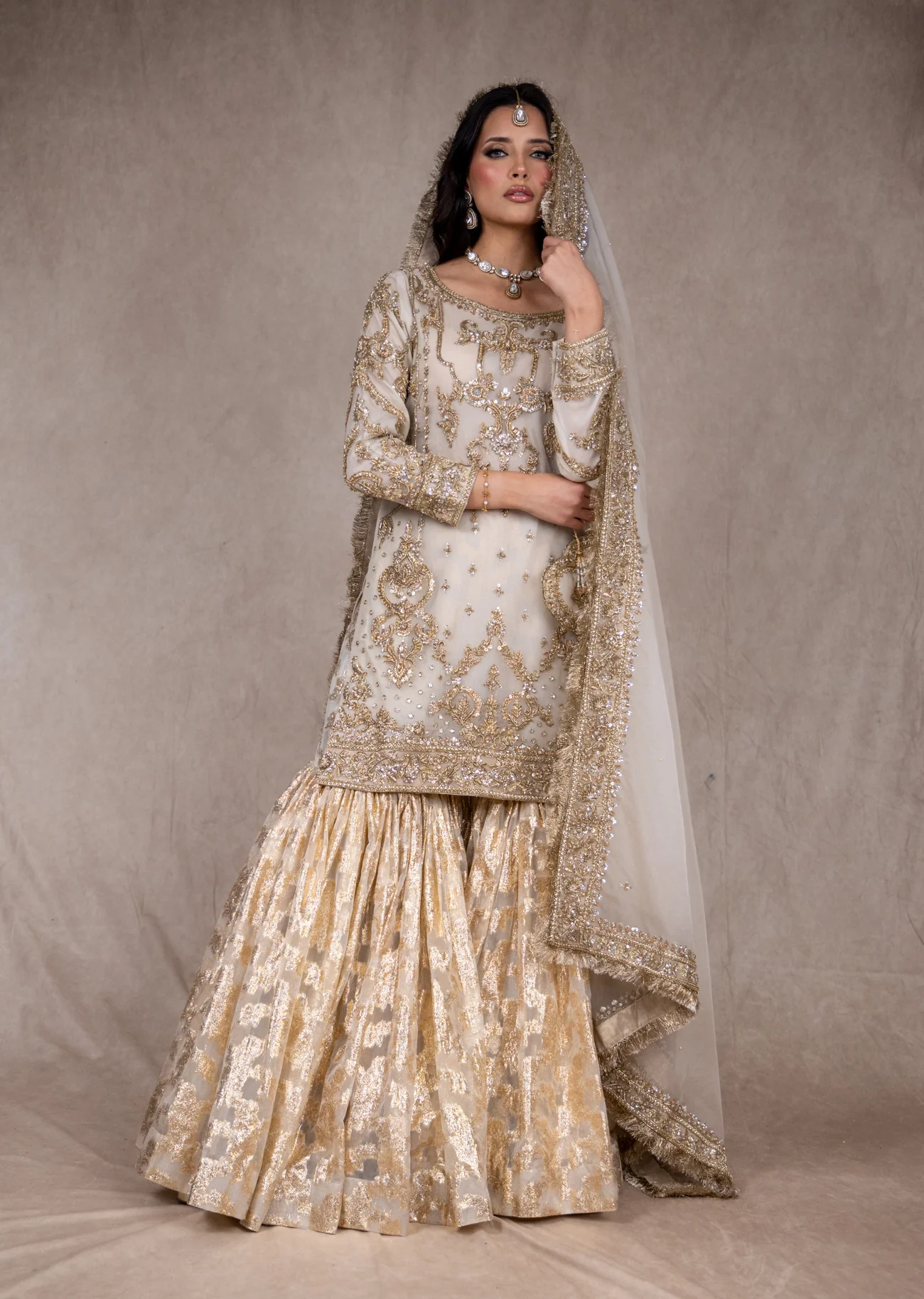 SRB2625 - Ivory -  Sehrish B Formals - Image 7
