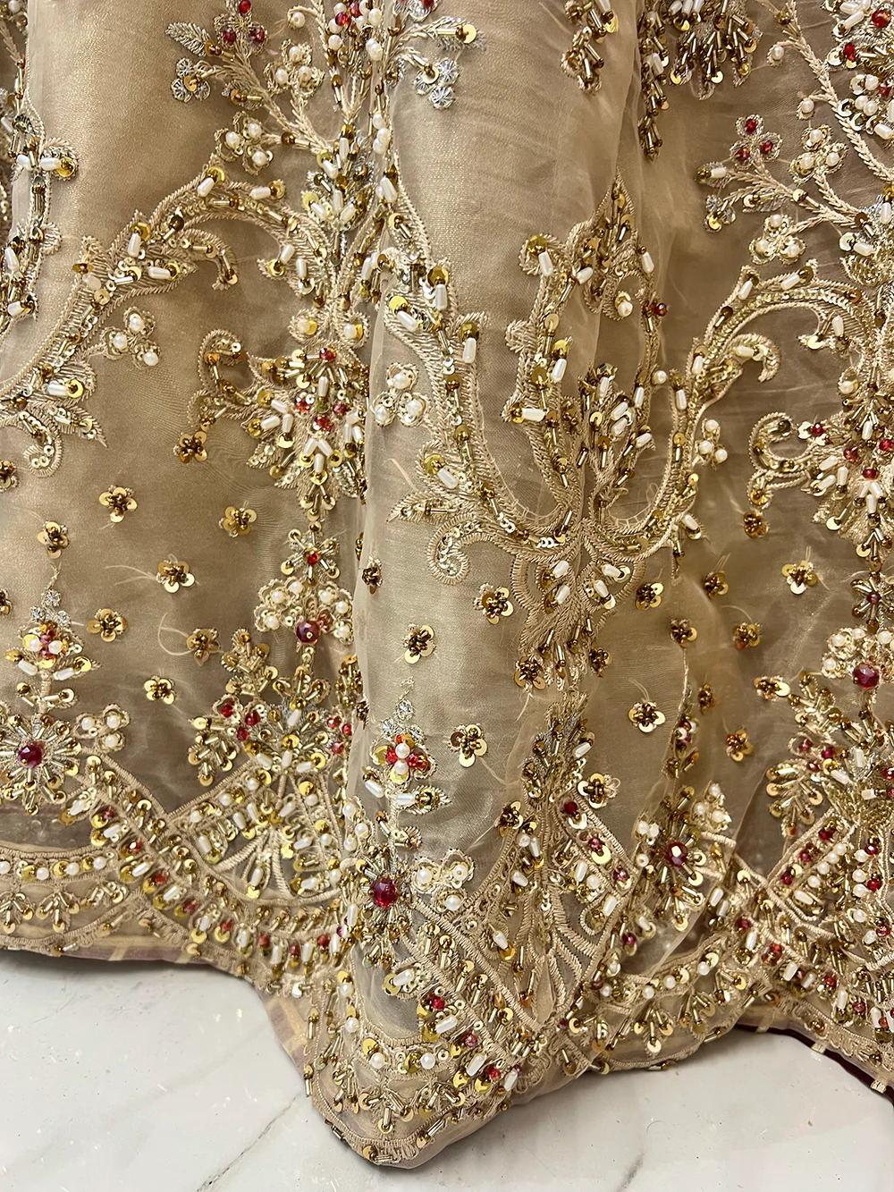 SRB3240 - Gold - Sehrish B Maxi Dress - Image 2