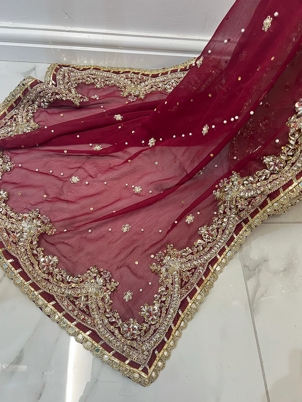 SRB3240 - Gold - Sehrish B Maxi Dress - Image 4