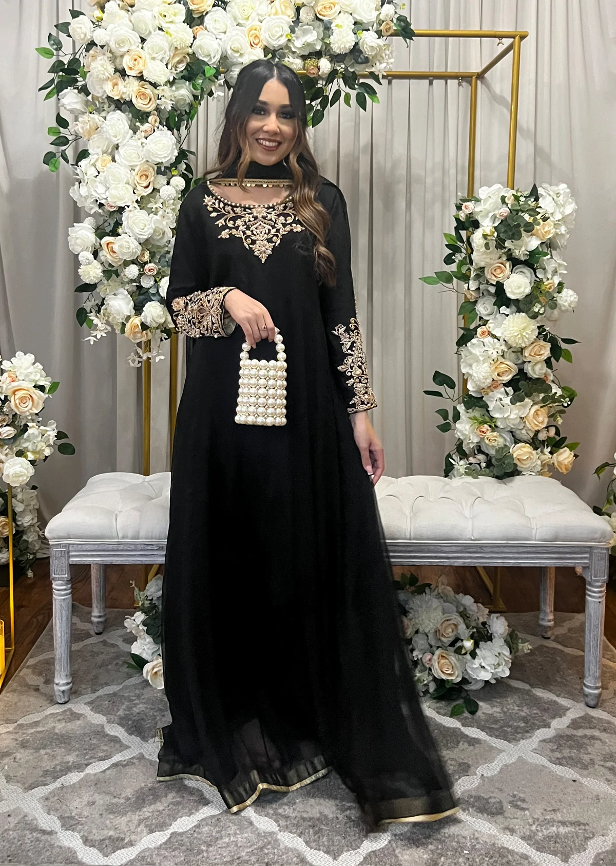 SRB902 Lareza Black Maxi by Sehrish B Mummy n Me - Image 3