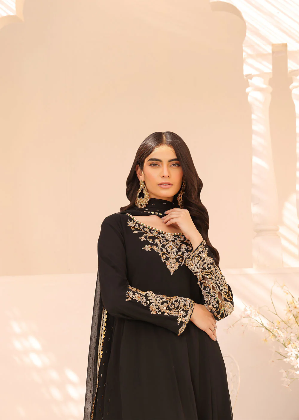 SRB902 Lareza Black Maxi by Sehrish B Mummy n Me - Image 7