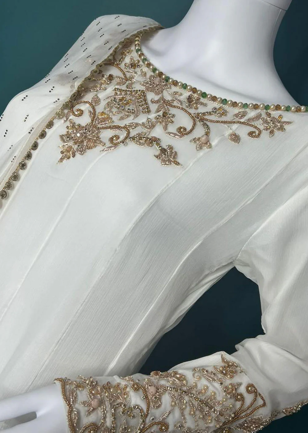 SRB902 Lareza White Maxi by Sehrish B - Image 4
