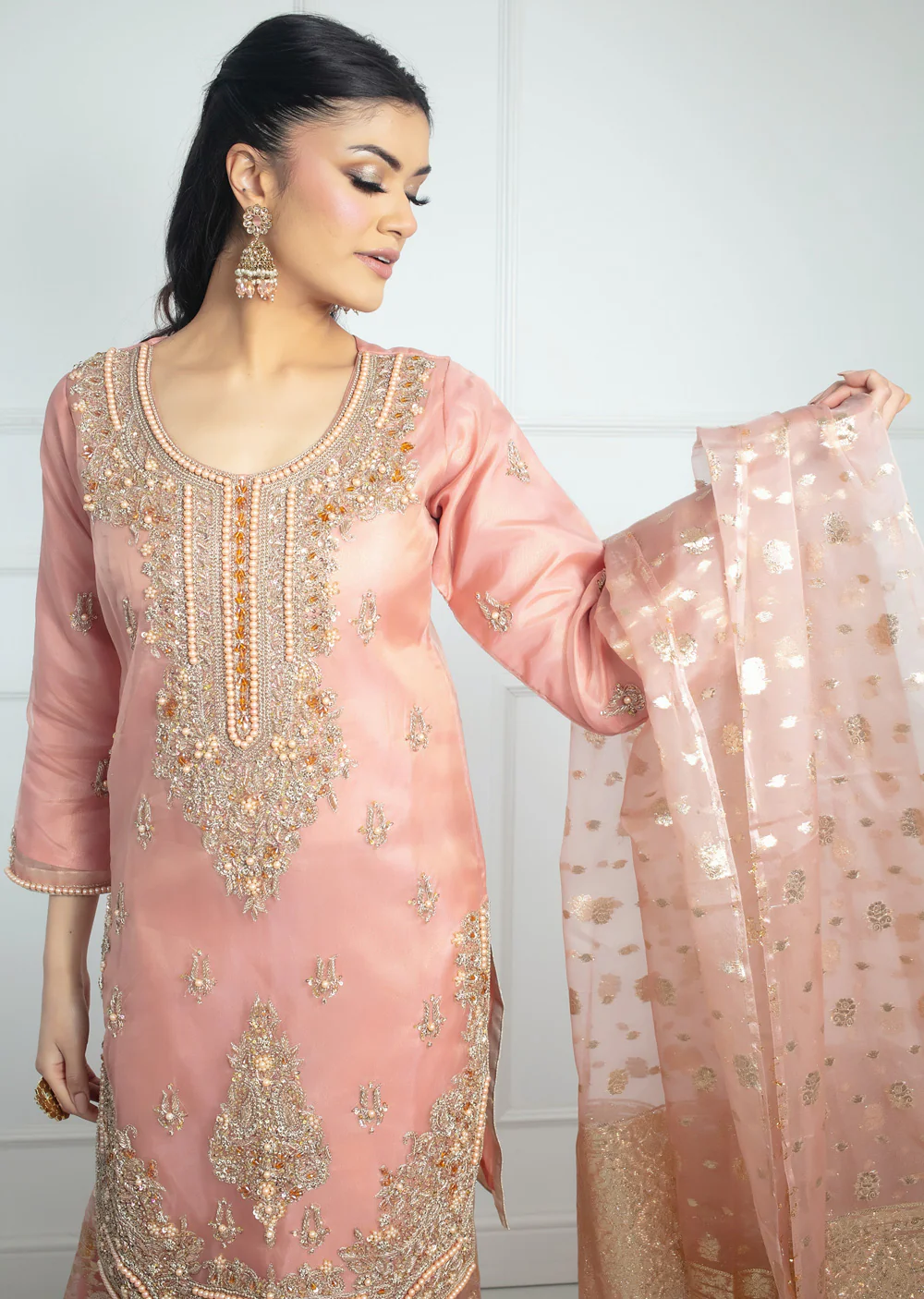 SRB9915 - Anchal Dusky Pink Sehrish.B Designer - Image 2