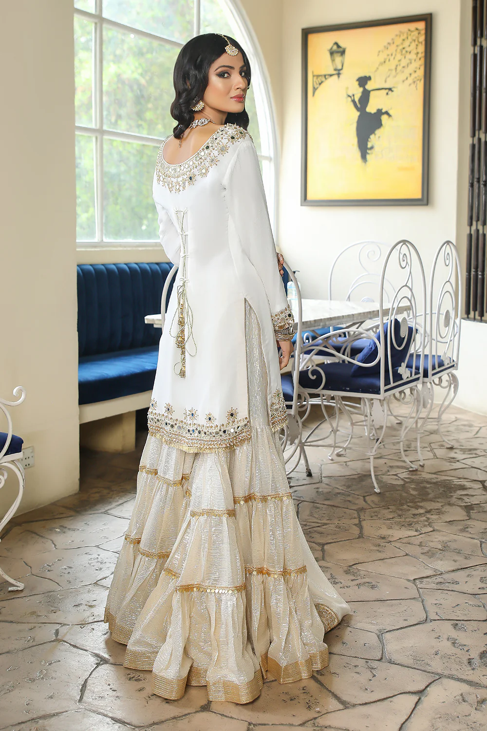SRB9941 - White Dove - Sehrish.B Designer - Image 2