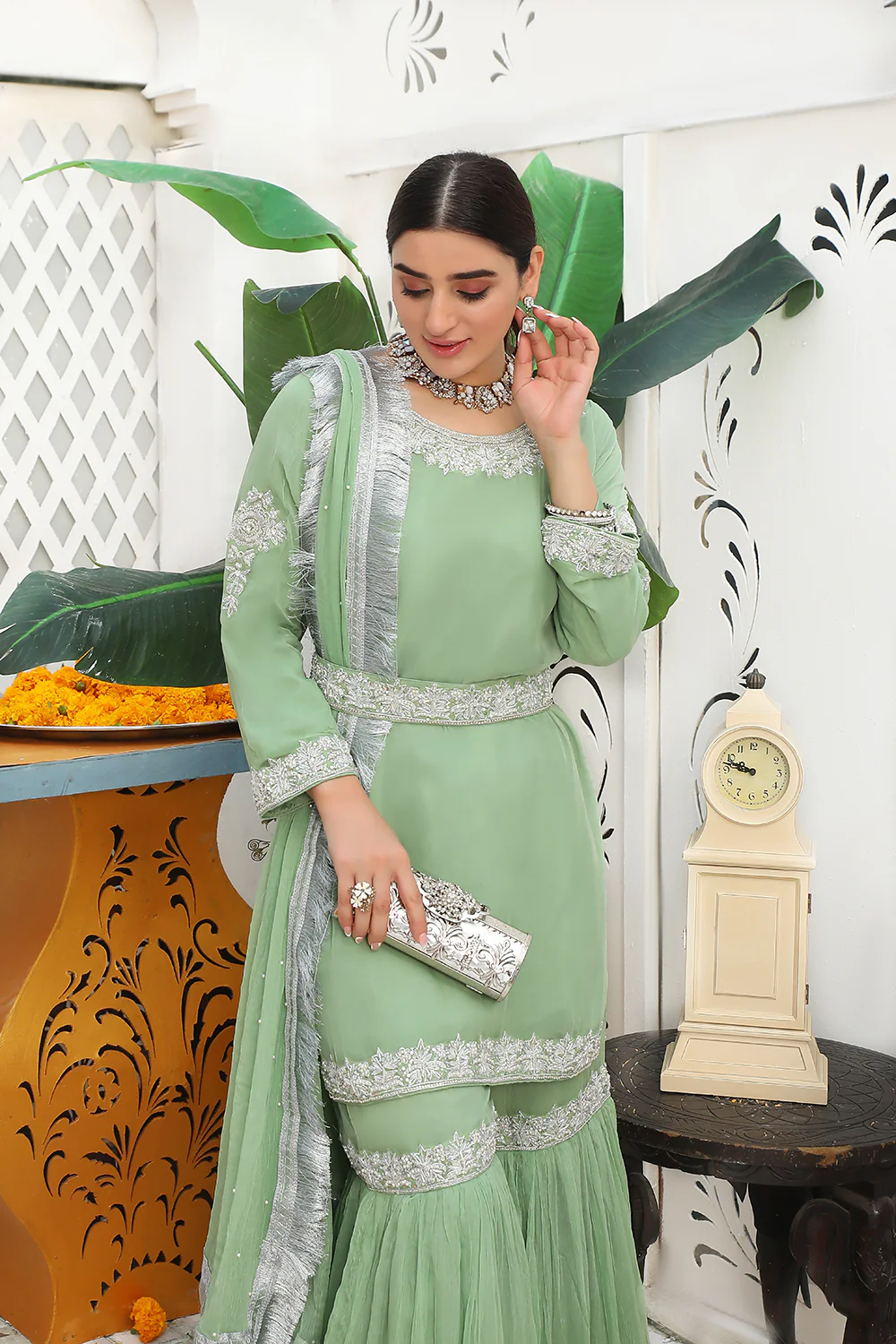 SRB9949 - Daniya - Green Sehrish.B Designer - Image 2