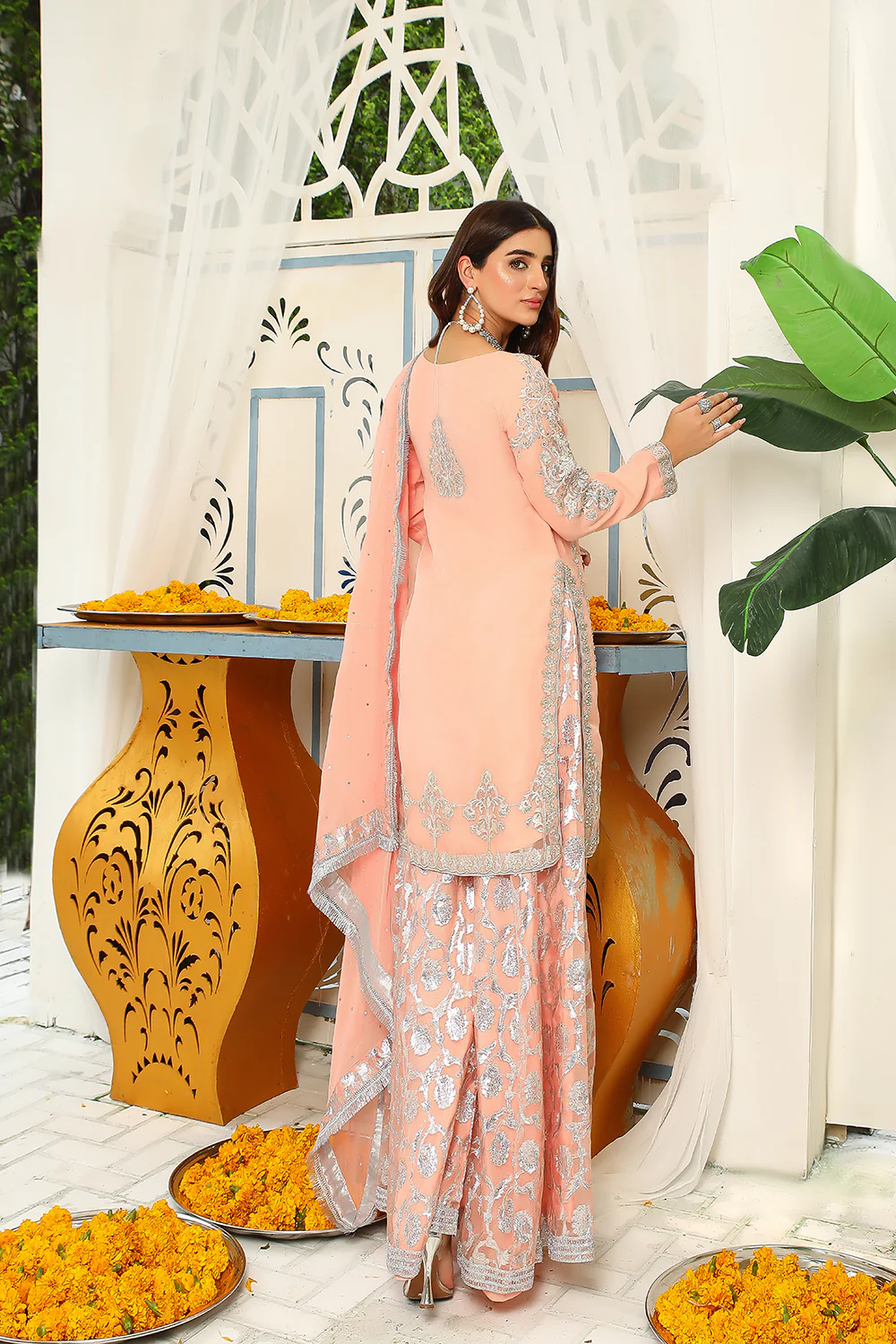 SRB9950 - Shensha - Peach Sehrish.B Designer - Image 3