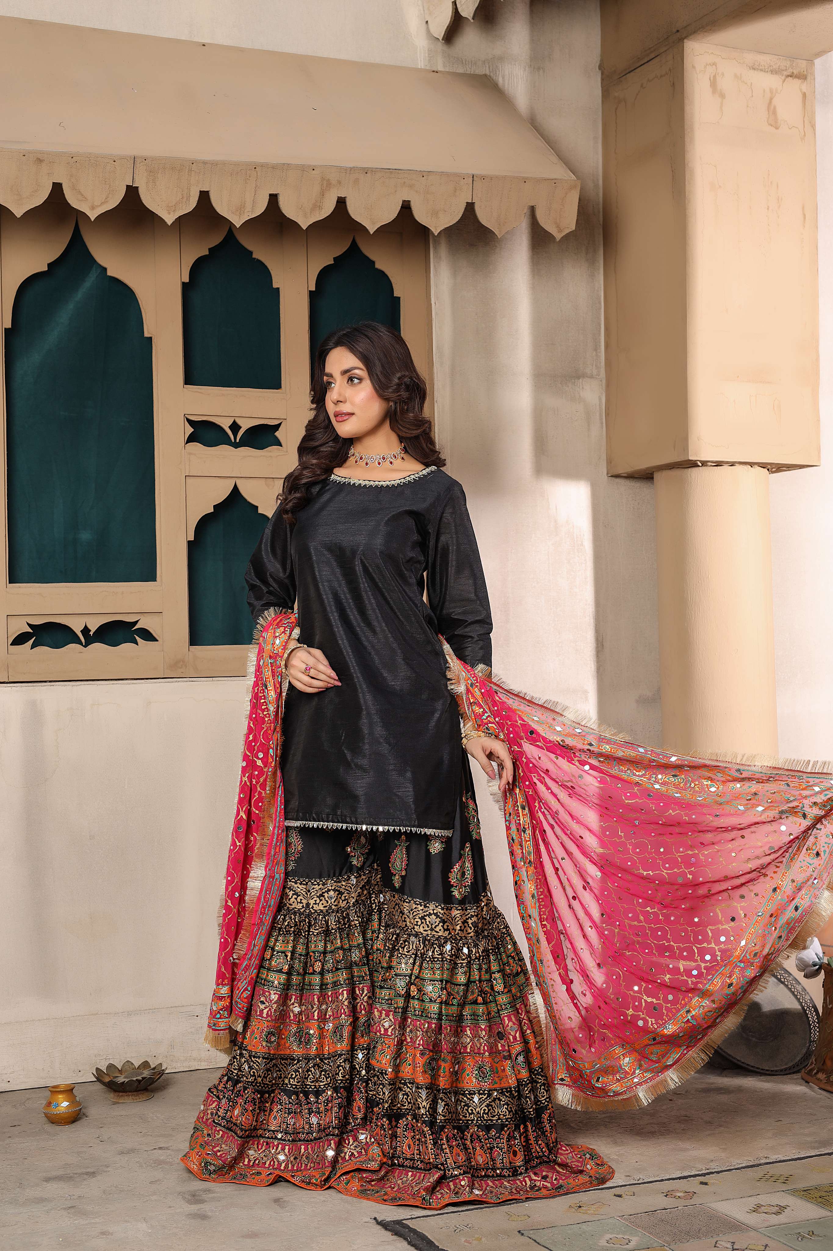 SRB9961 - SABA - Sehrish.B Designer Mendhi Suit - Image 10