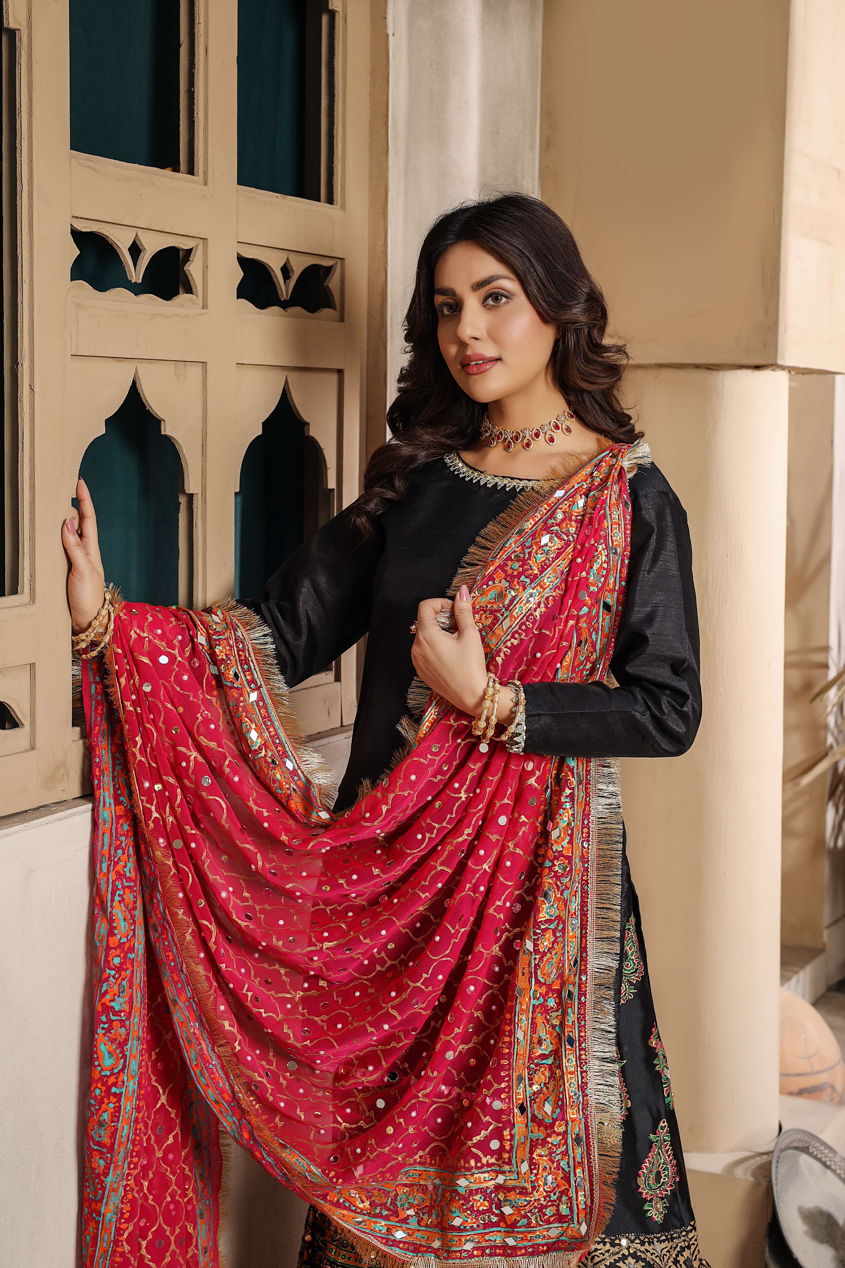 SRB9961 - SABA - Sehrish.B Designer Mendhi Suit - Image 13