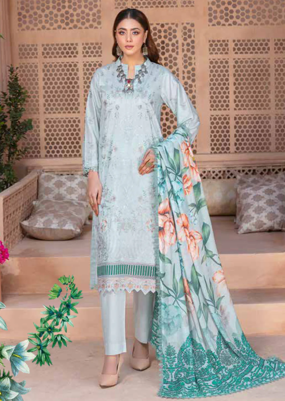 STG-04 - Readymade - Satrangi Premium Lawn Suit by Bin Shahzad 2024