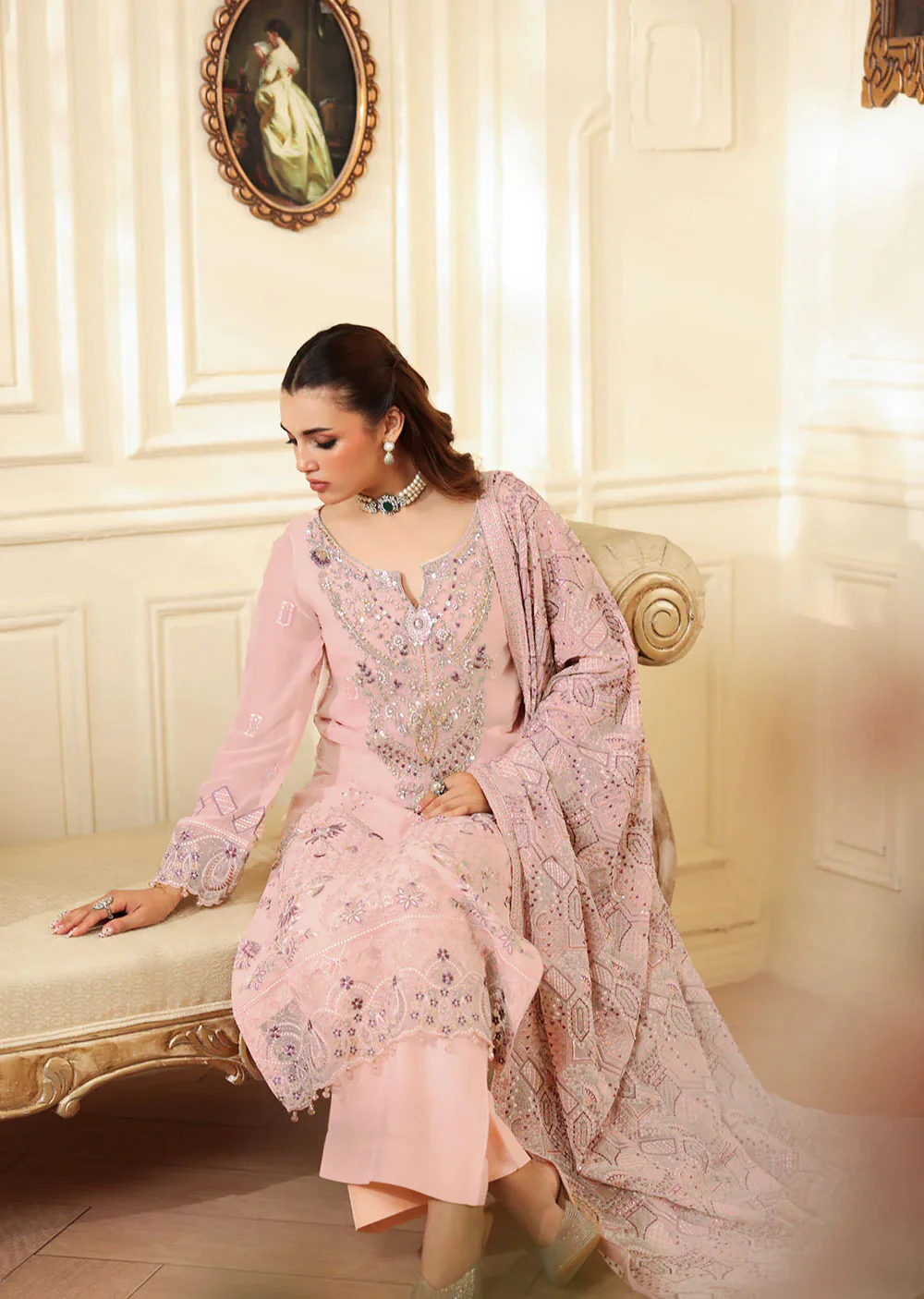 T-403 Dastan Ramsha Chiffon Suit - Image 6