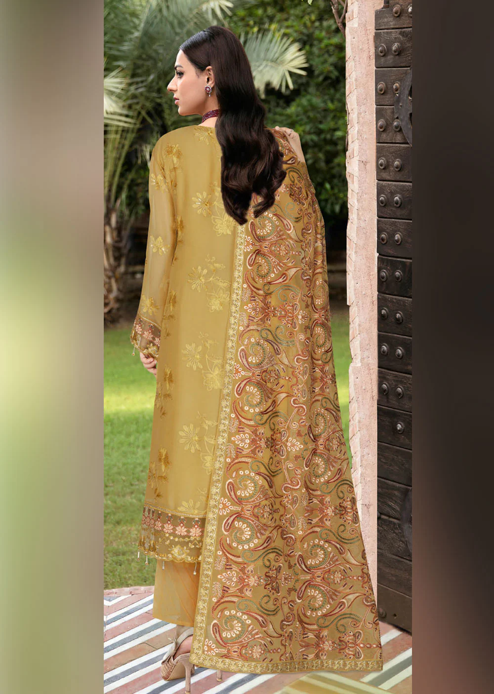 TA-101-F- Readymade - Ramsha Chiffon Suit 2024 - Image 2