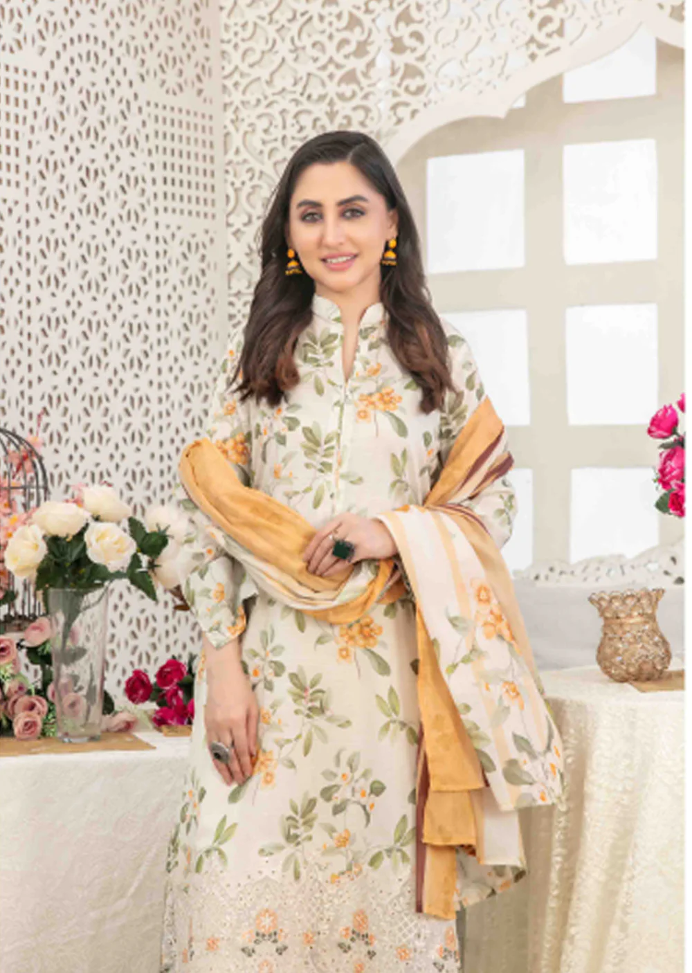 TWD-1686- Readymade Areeba Tawakkal Lawn Suit 2025 - Image 4
