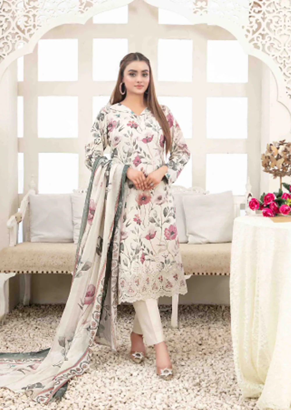 TWD-1681- Readymade Areeba Tawakkal Lawn Suit 2025