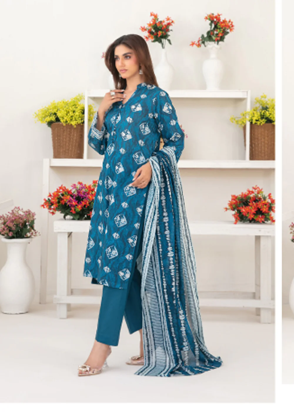 TWD-2279 Readymade Mizna Tawakkal Lawn Suit 2025 - Image 3