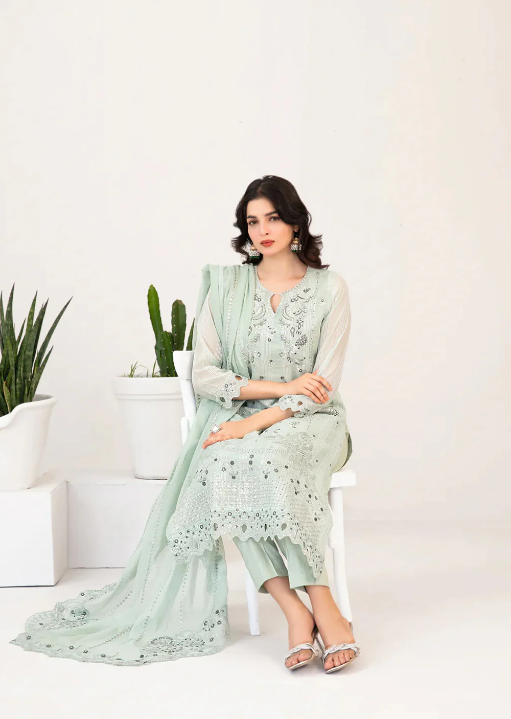 TWD-2684 MOONIC Digital Printed Fancy Lawn 3-Piece Suit - Image 3